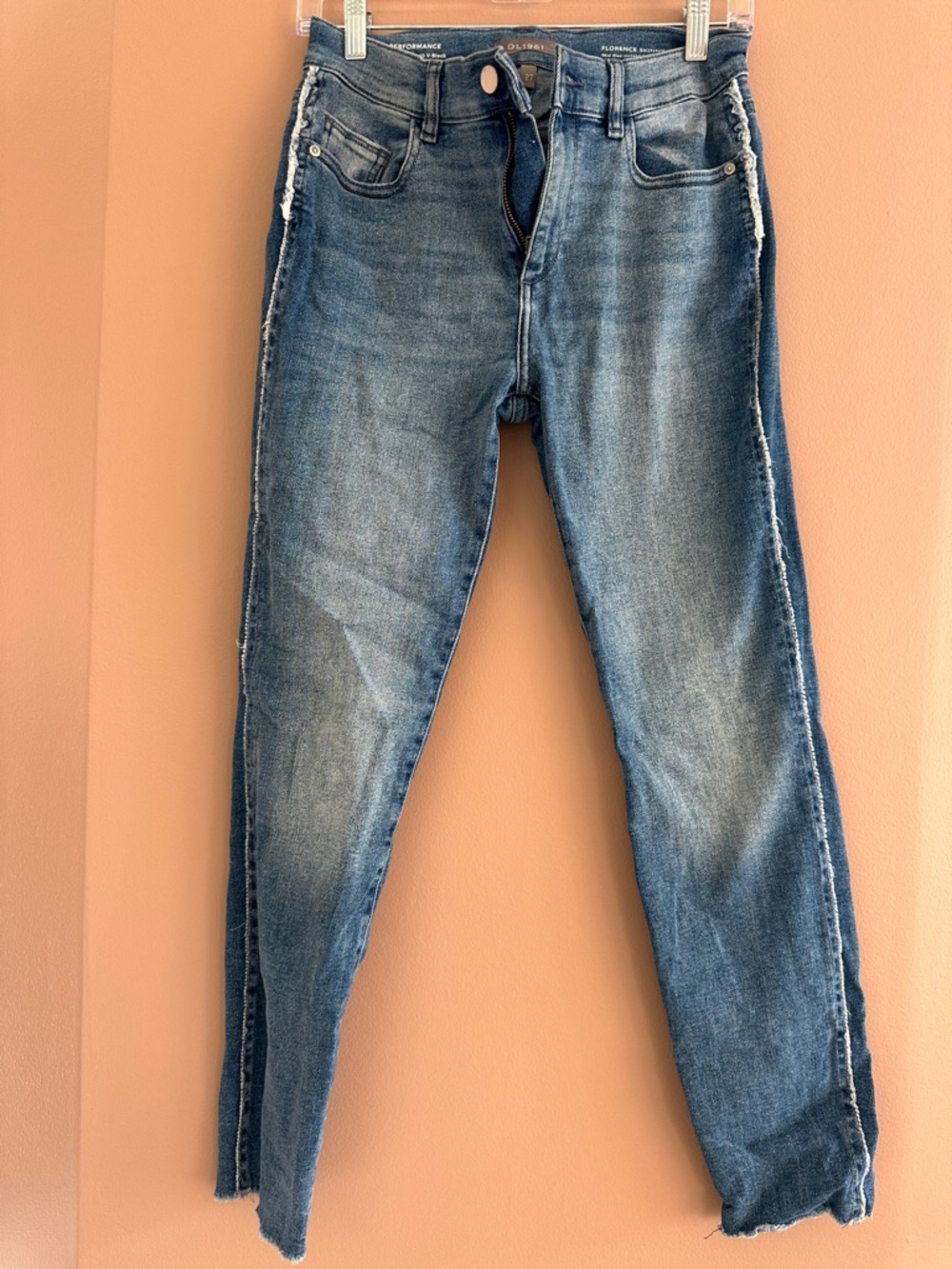Slim Straight Jeans in Medium Blue